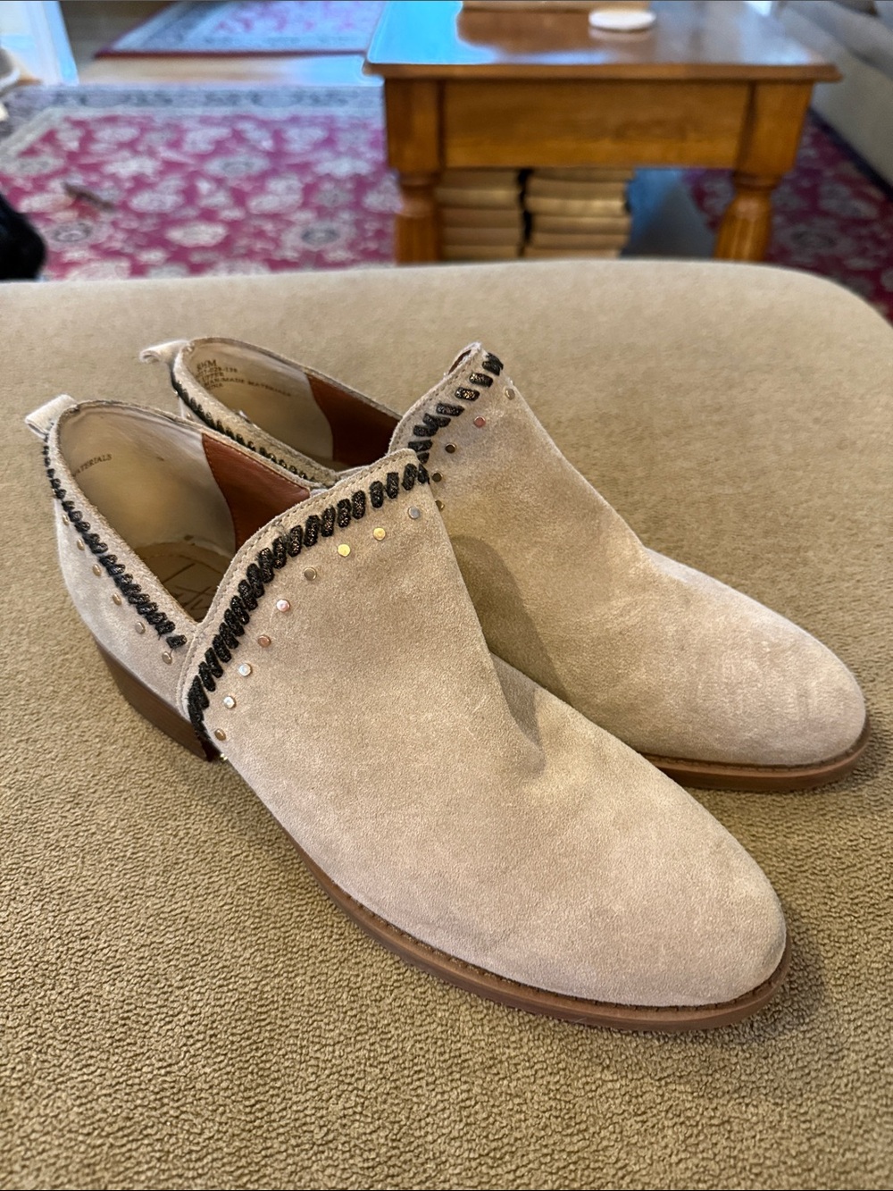 Anthropologie Latigo Dallis Women's Boots Taupe 8.5 Stitched (TD)